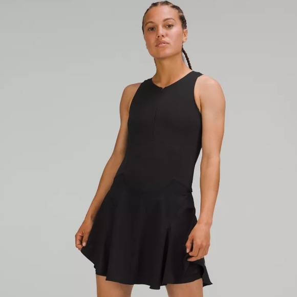 lululemon athletica Dresses & Skirts - Lululemon Everlux Short-Lined Tennis Tank Dress 6" size 6 EUC